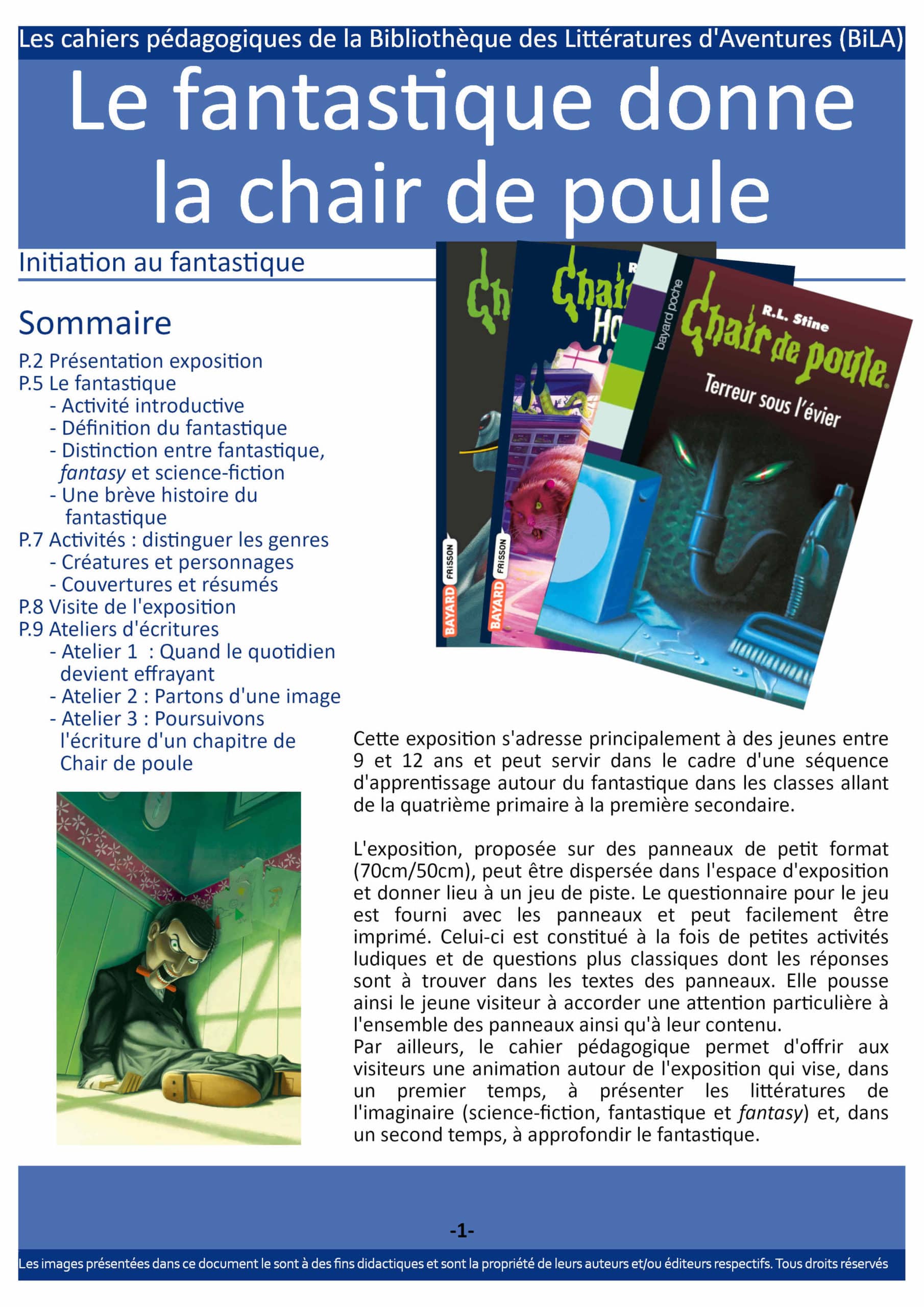 Fantastique pour la jeunesse - La série "Chair de Poule" De R.L. Stine
