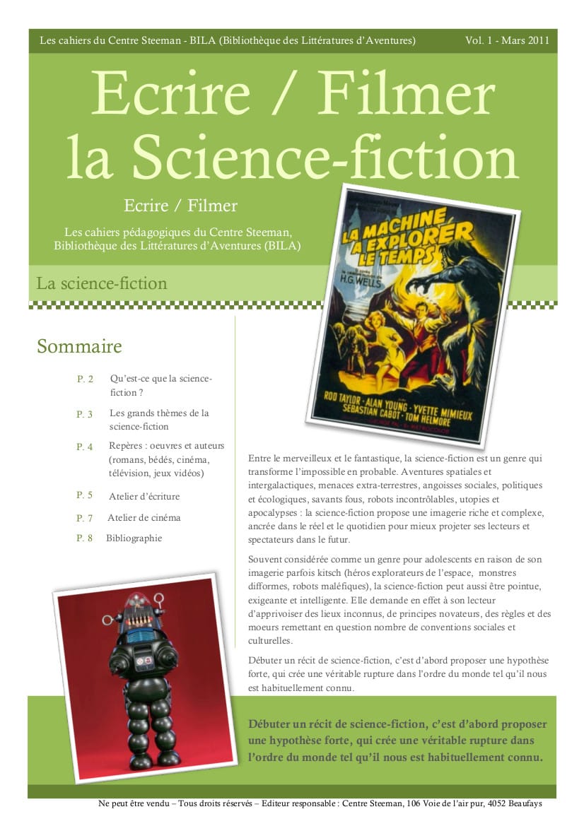 Écrire/Filmer la science-fiction