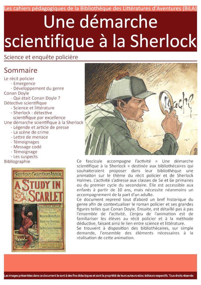 Fiche de présentation Démarche scientifique Sherlock