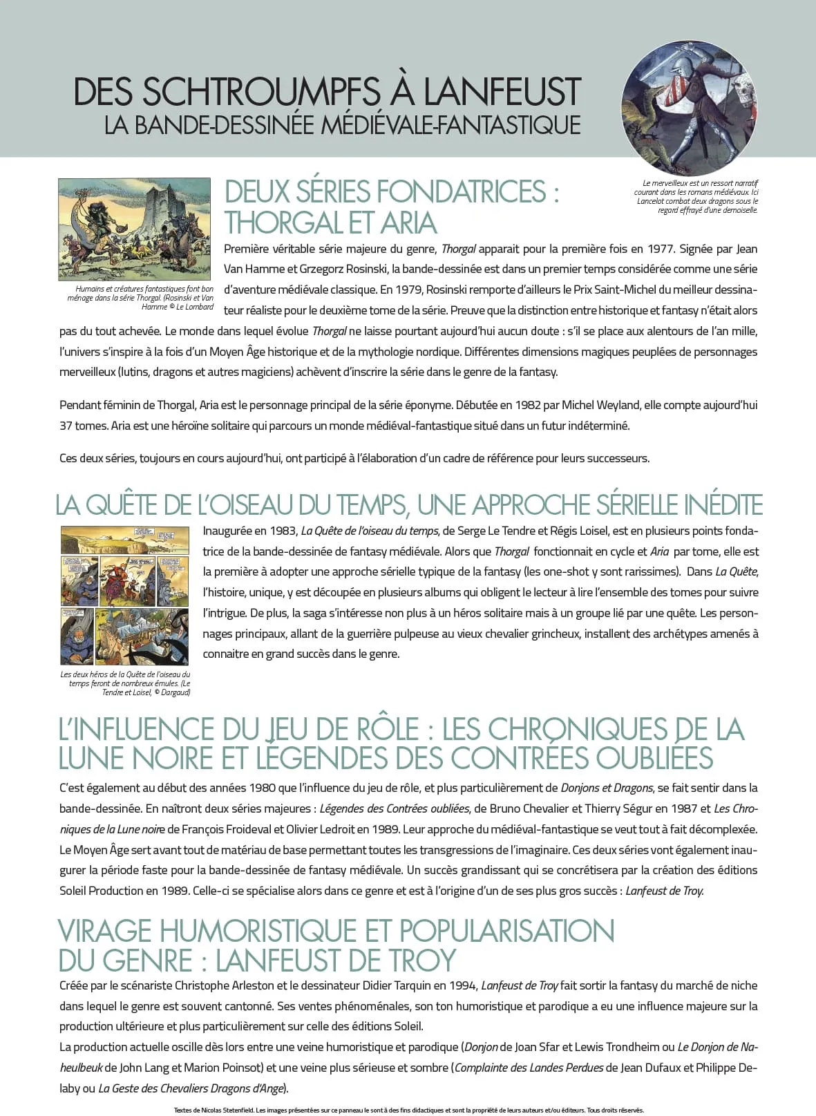 Moyen Âge dans la bande dessinée