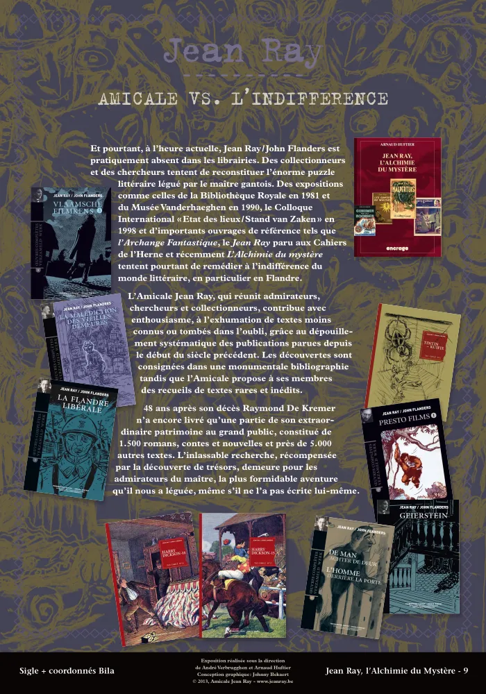 Jean Ray, l’alchimie du mystère (+ colis de livres)