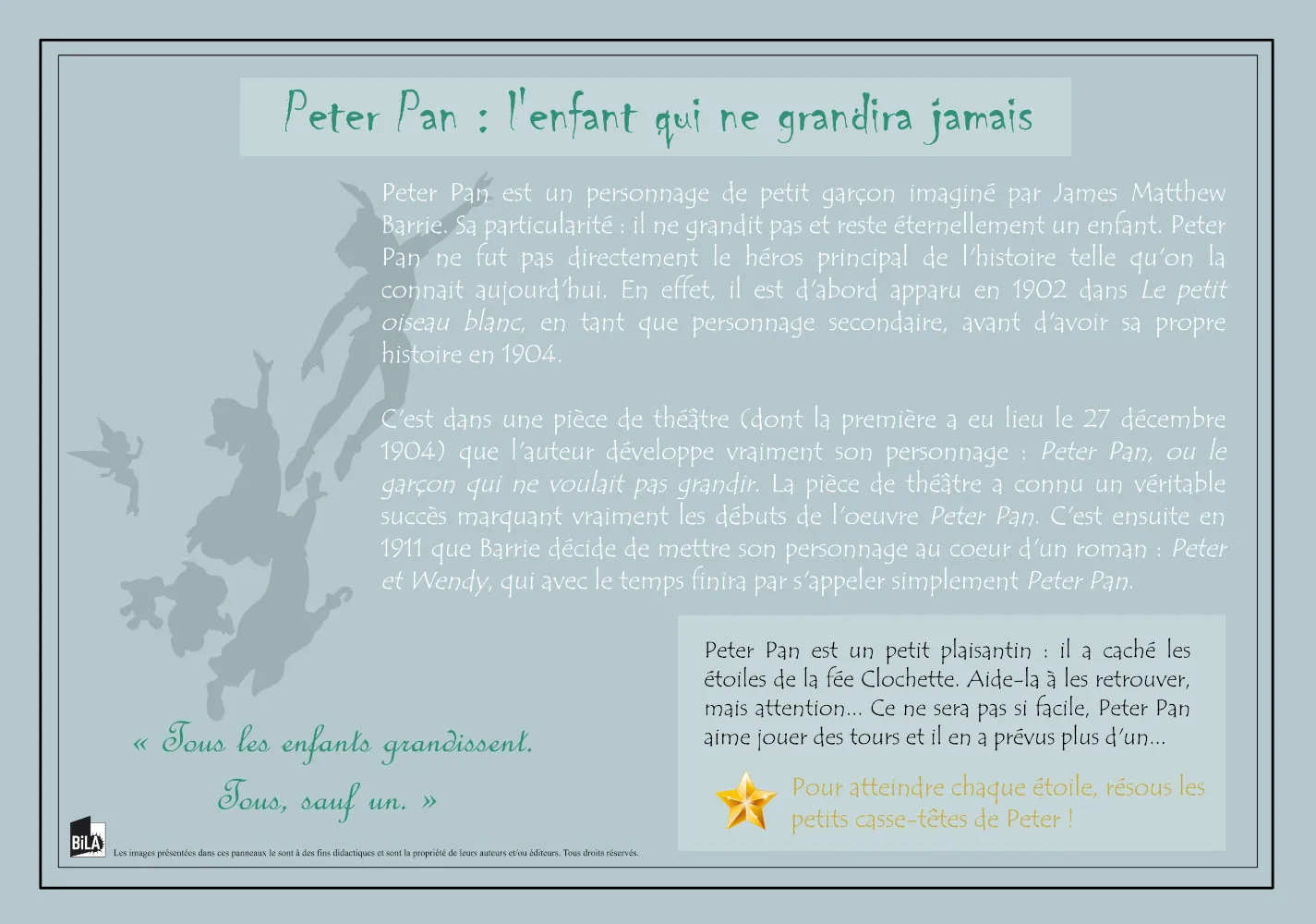 Peter Pan : expo-jeu