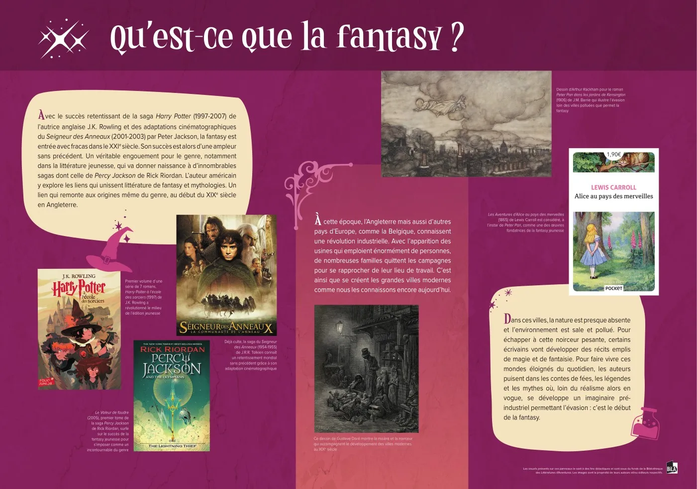 Panneau exposition Mythologies et Fantasy