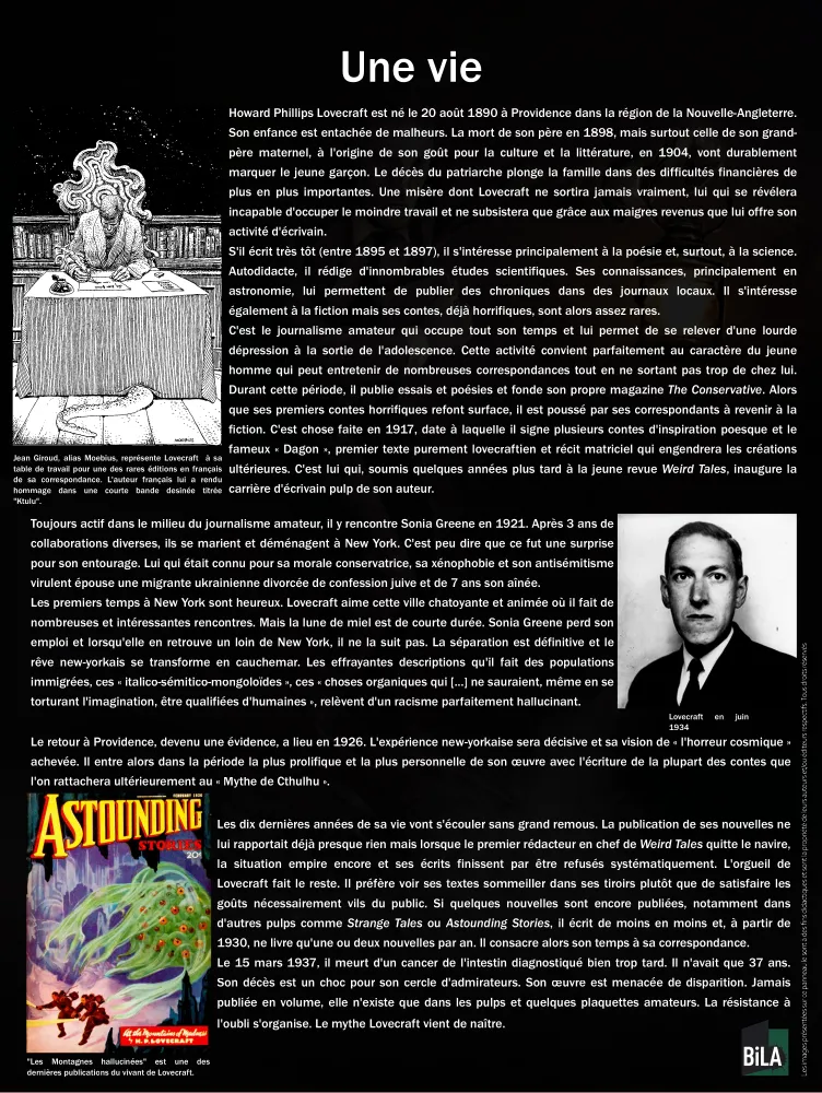 Lovecraft ou l'horreur moderne