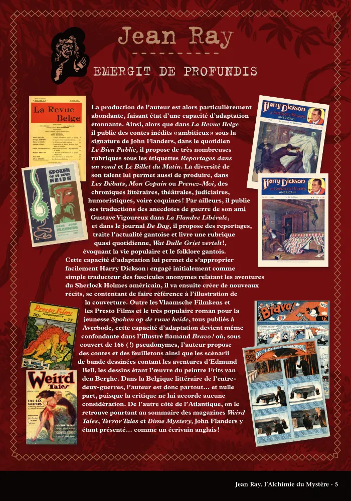 Jean Ray, l’alchimie du mystère (+ colis de livres)