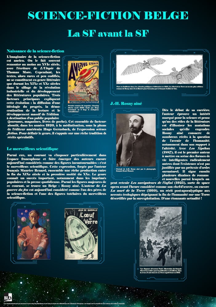 Panneau 1 exposition Science-fiction belge